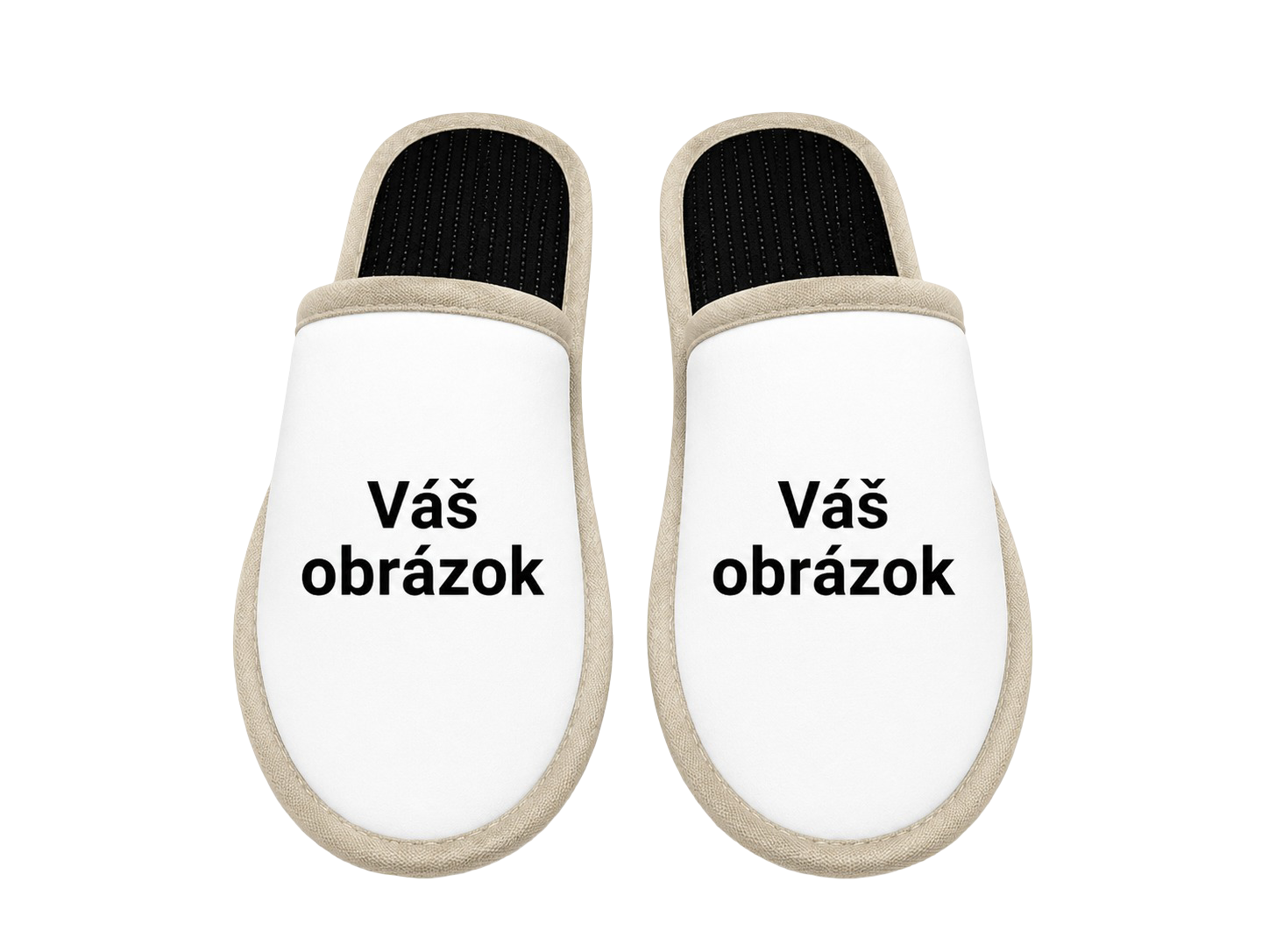 Papuče s vlastnou fotkou – pohľad dopredu