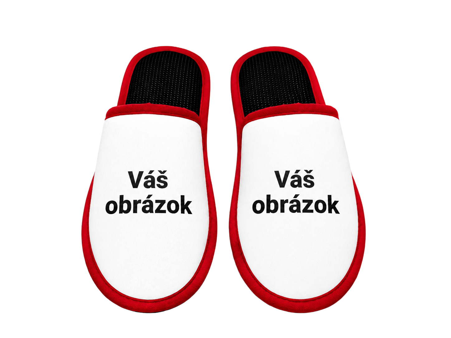 Papuče s vlastnou fotkou – pohľad dopredu