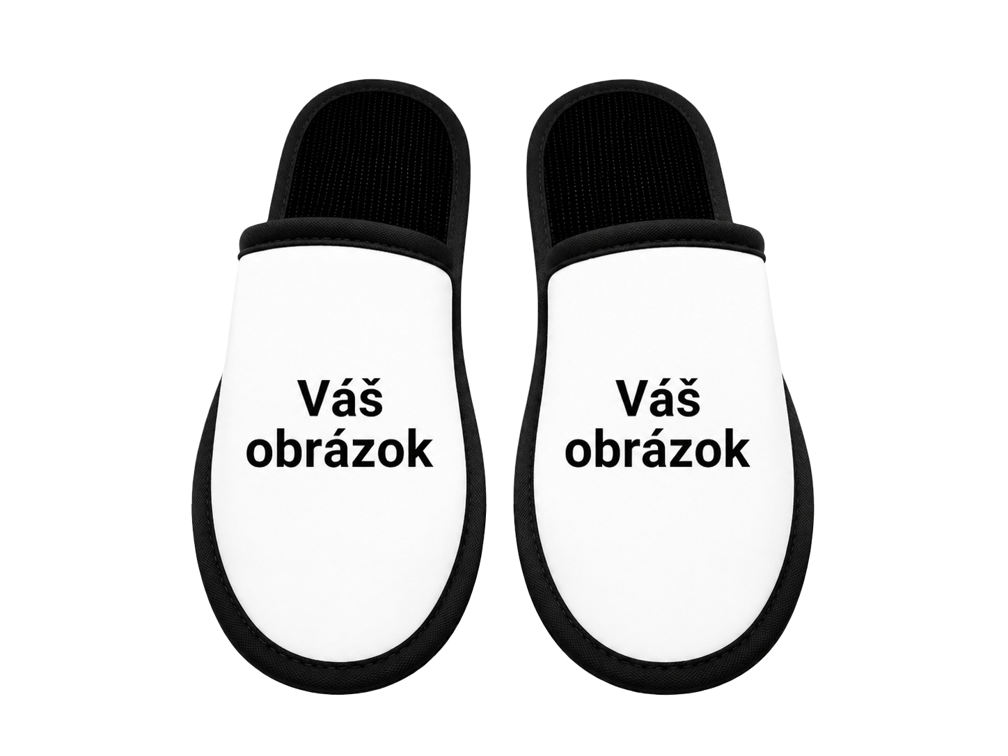 Papuče s vlastnou fotkou – pohľad dopredu
