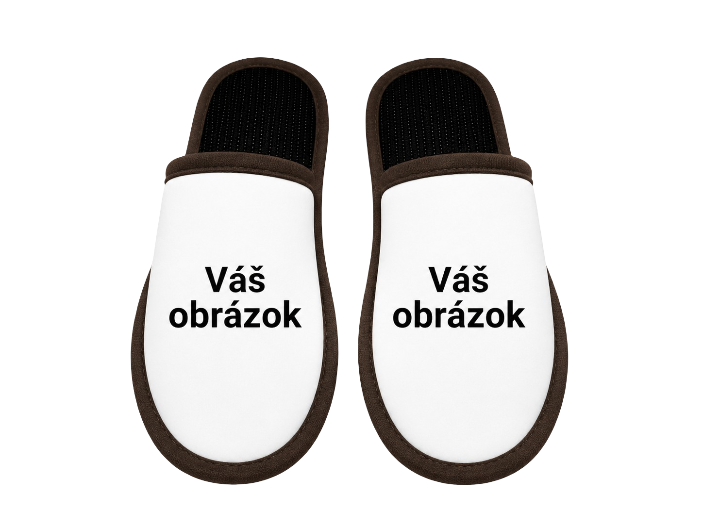 Papuče s vlastnou fotkou – pohľad dopredu