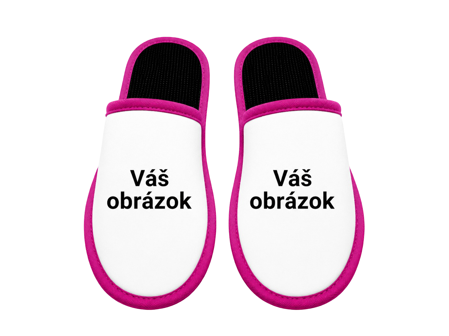 Papuče s vlastnou fotkou – pohľad dopredu