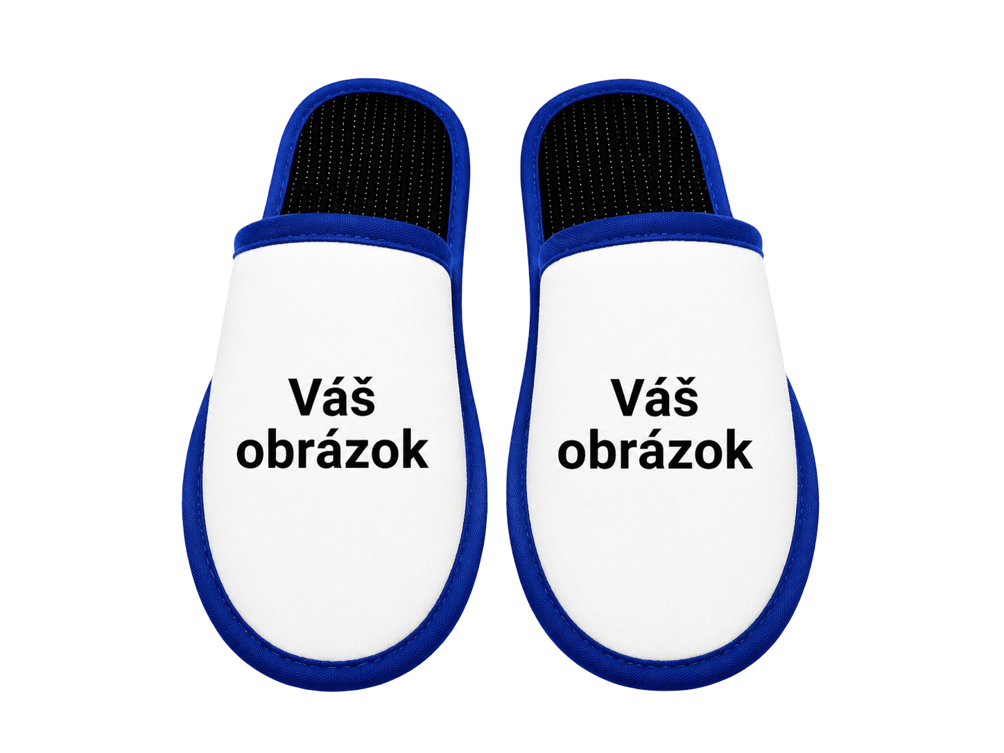 Papuče s vlastnou fotkou – pohľad dopredu
