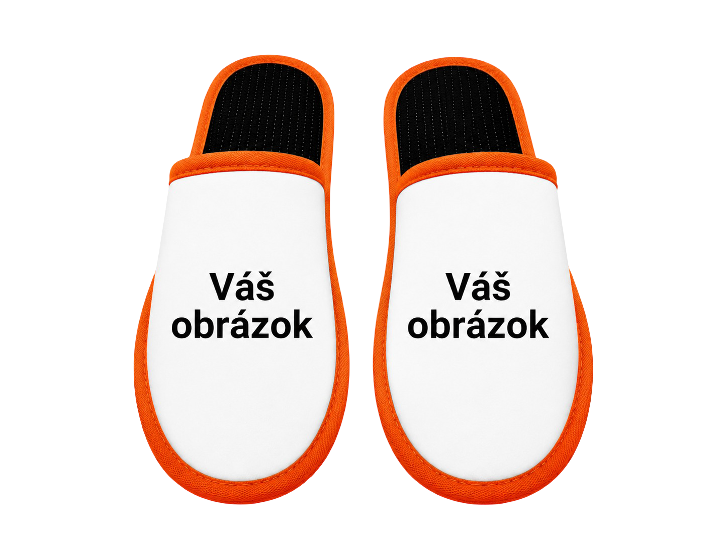 Papuče s vlastnou fotkou – pohľad dopredu