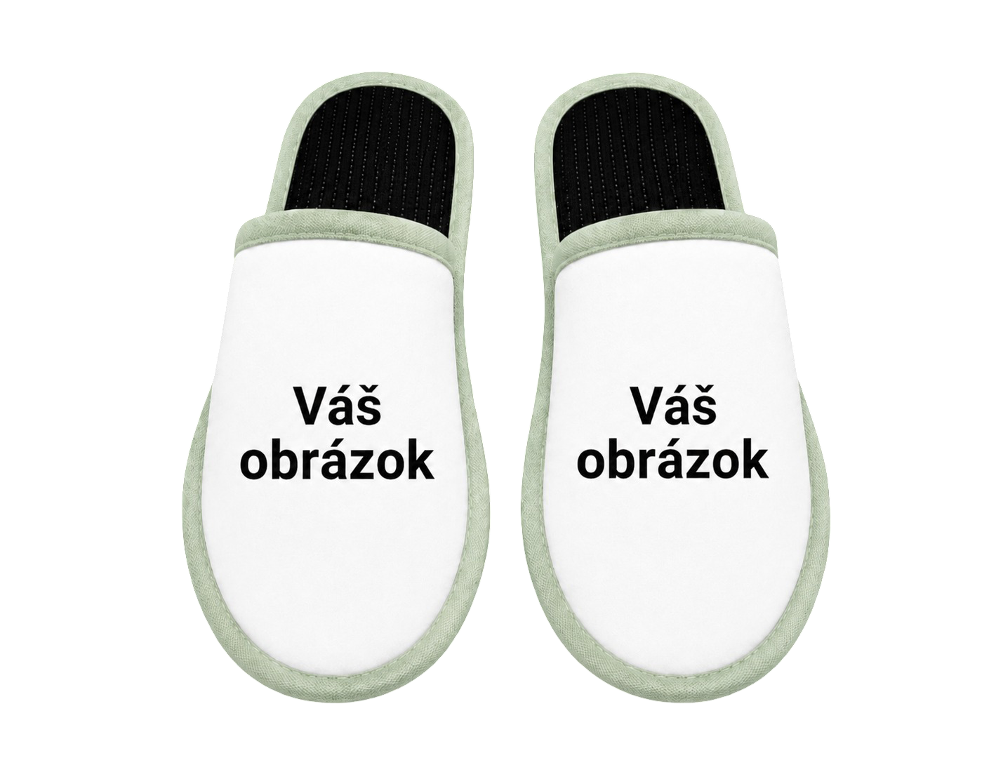 Papuče s vlastnou fotkou – pohľad dopredu