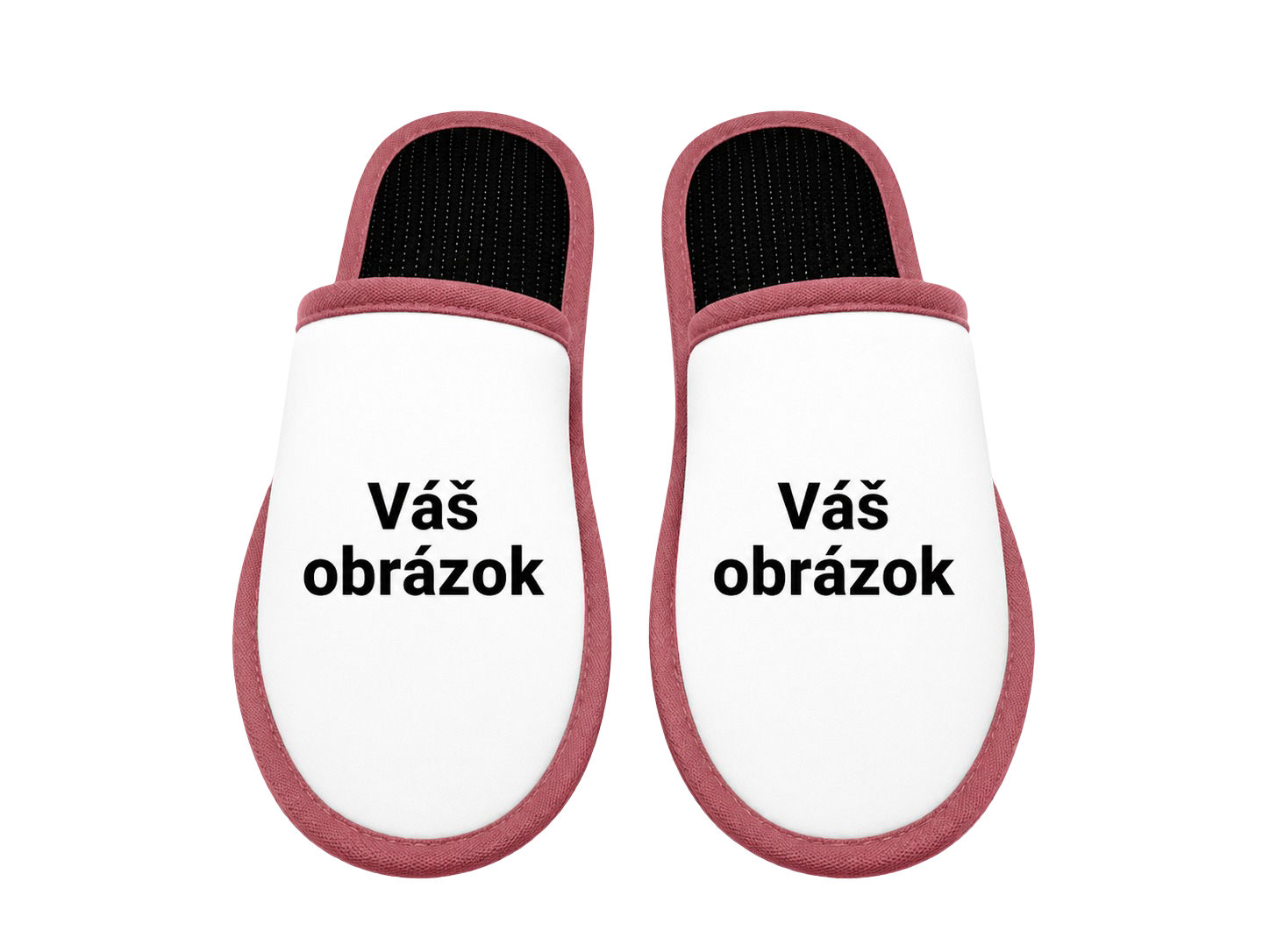 Papuče s vlastnou fotkou – pohľad dopredu