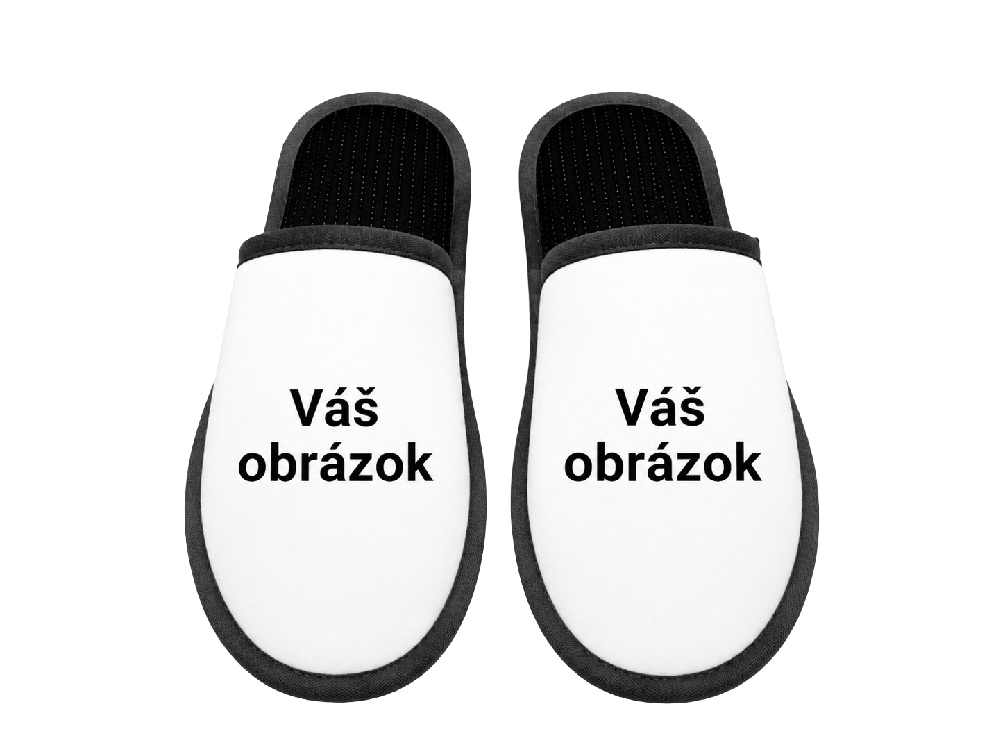 Papuče s vlastnou fotkou – pohľad dopredu