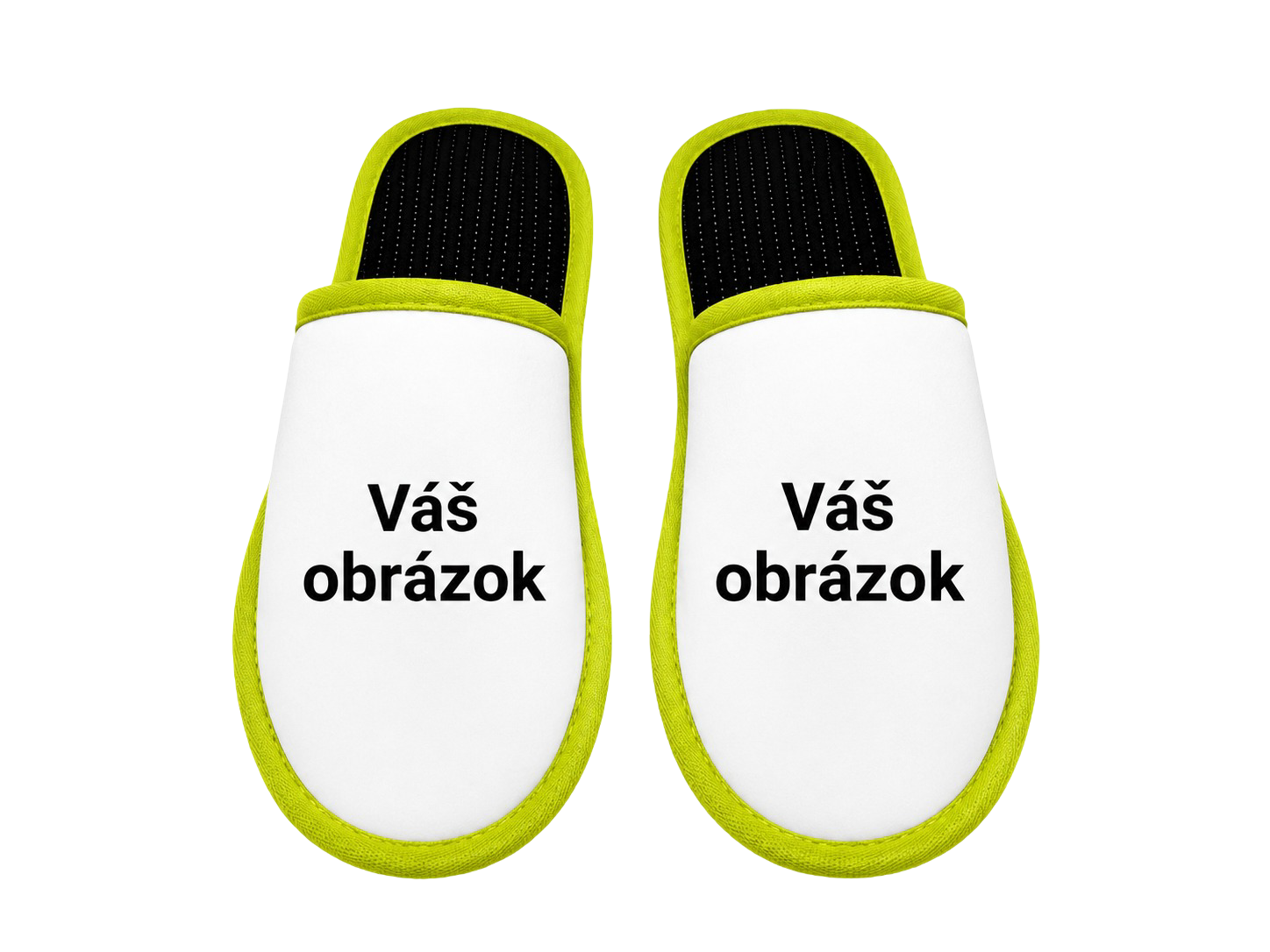 Papuče s vlastnou fotkou – pohľad dopredu